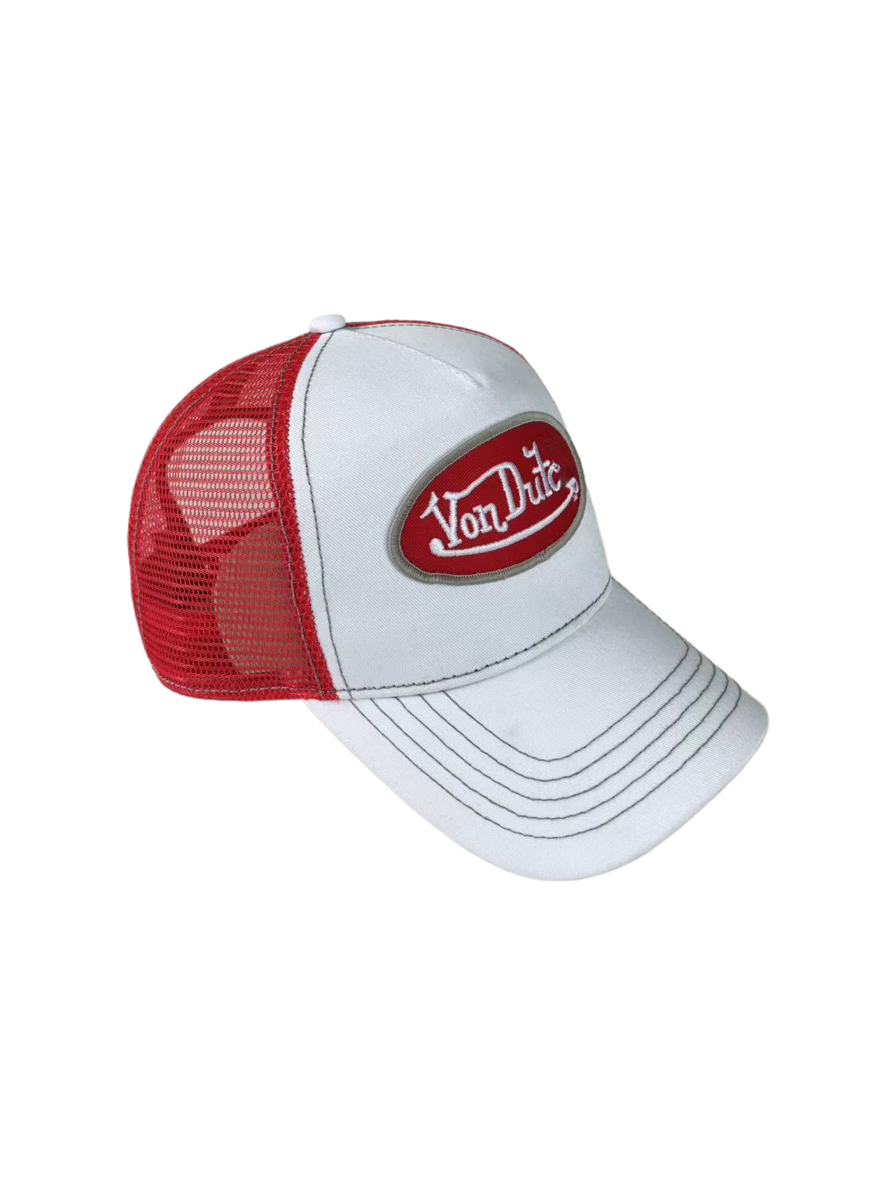 Structured mesh baseball cap for male and female truck drivers, embroidered adjustable classic duckbill cap