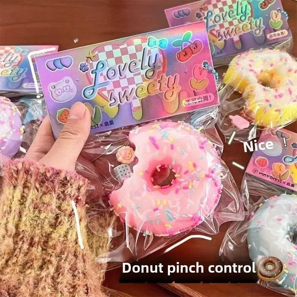 Taba Squishy Cake Doughnut Stress Relief Toy Extra Large Sensory Fidget Toys for Kids Adults Anxiety Relaxation Squeeze Gift H260326