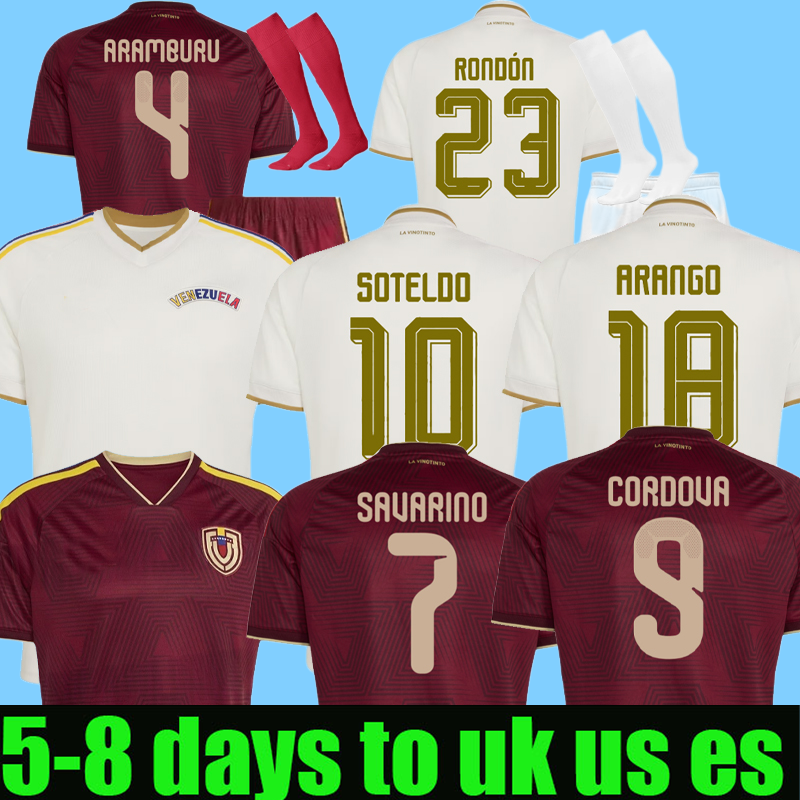 S-4XL 26 27 Venezuela Soccer Jerseys 2026 2027 Home AWAY Third Men kids Fans player version Football Jersey Shirts kit SOTELDO RONDON HERRERA MACHIS CORDOVA SAVARINO