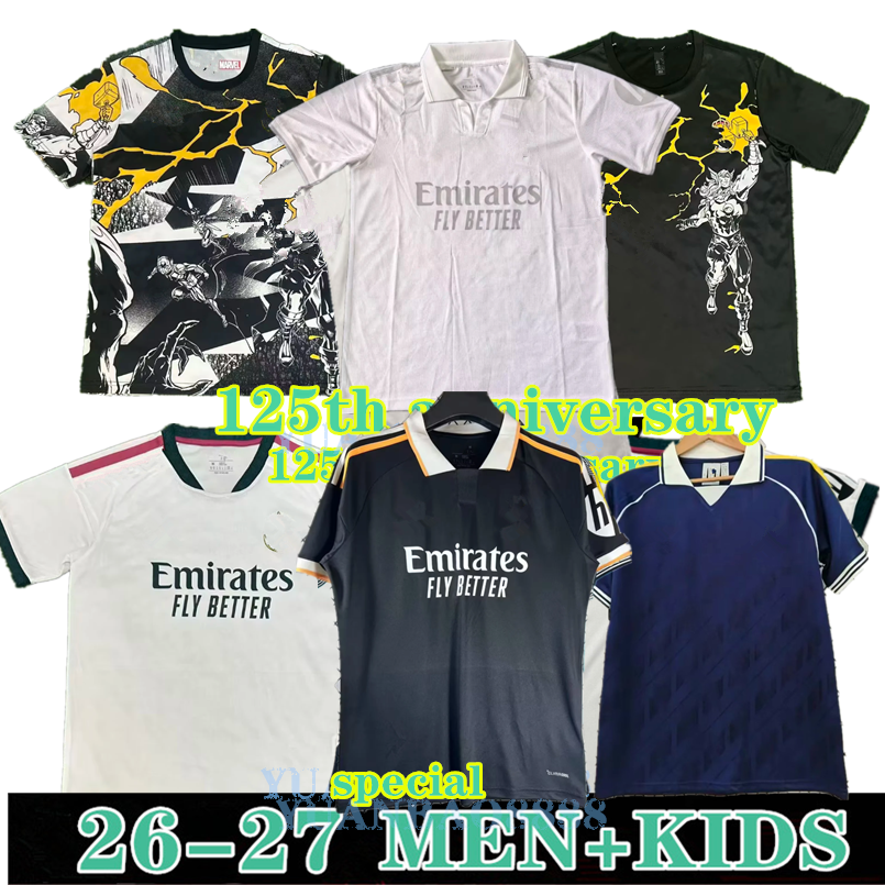Real Special Madrids soccer Jerseys 2025 MBAPPE TRENT VINI JR RODRYGO RUDIGER HUIJSEN VALVERDE ARDA GULER kids kit Football shirt 125th Anniversary