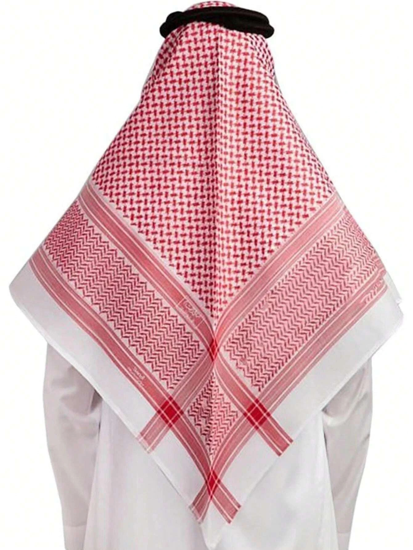 Arab Shemagh Muslim Keffiyeh Head Wrap Tactical Desert Neck Scarf Military Shawl Arabic Headwear with Agal Rope 260326
