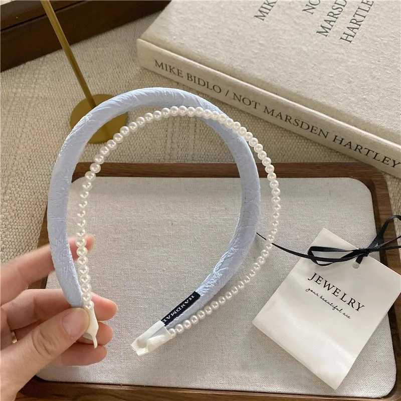 1 Pcs Ladies Hair Band Rhinestone Butterfly Pearls Elegant Gentle Sweet Korean Headbands Fashionable Versatile Hair Accessories D260326