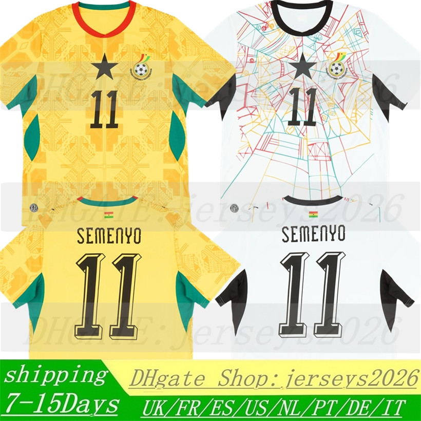 2026 Ghana Soccer Jerseys 26 27 Home AWAY Fans Player Men kids Fans Football Jersey Shirts kit A.AYEW KUDUS FATAWU J.AYEW NUAMAH WILLIAMS SEMENYO OWUSU MENSAH S-4XL