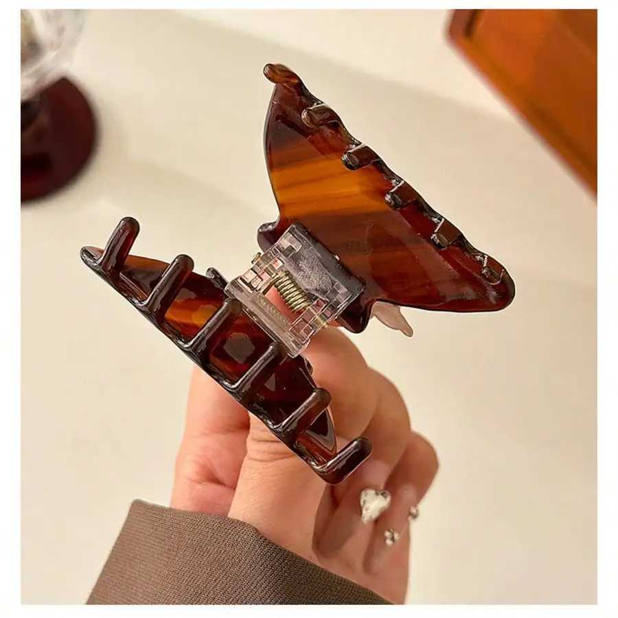 1 Pc Womens Elegant French-Style Acetate Semicircle Claw Clip Hair Accessory High-End Versatile Daily Use H260326