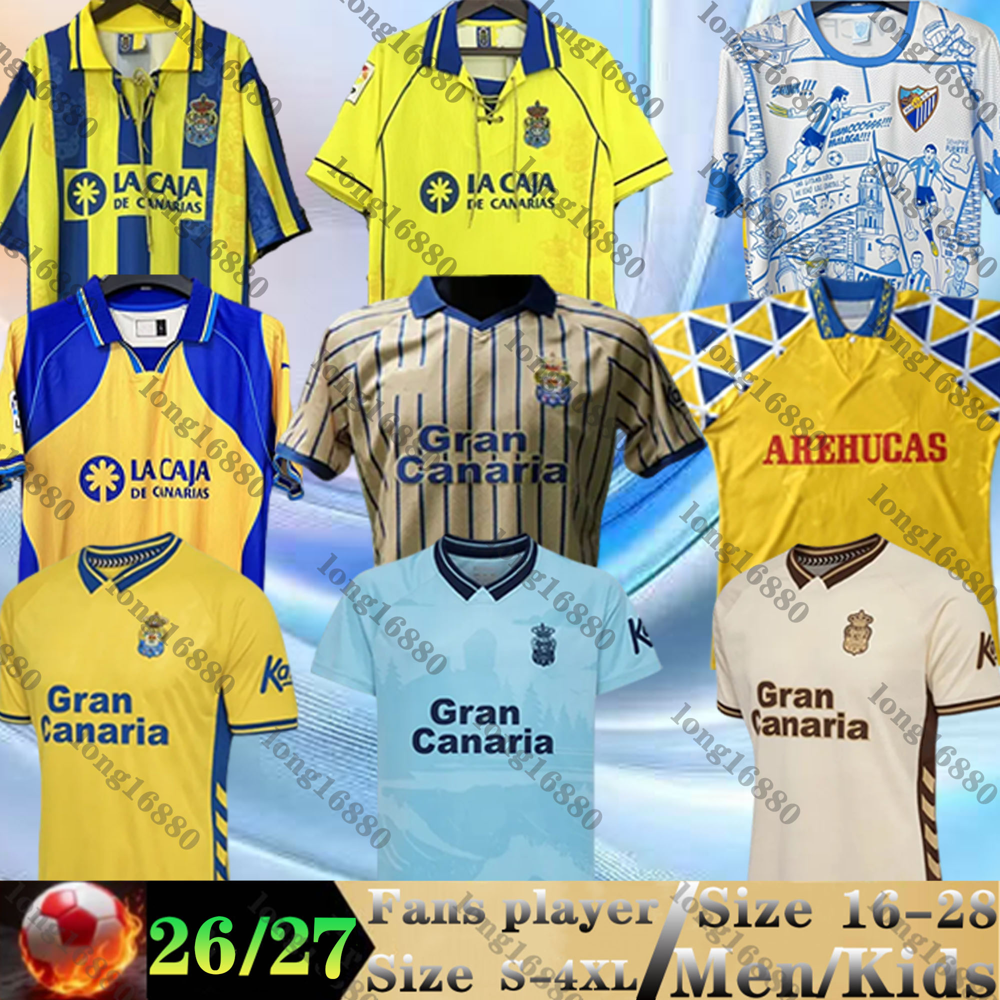 25 26 UD Las Palmas Soccer Jerseys Retro 1995 96 1997 98 2000 2001 HERRERA SANDRO KIRIAN JONATHAN ROBER A. Lemos Araujo Fabio Silva 2025 2026 football shirts men kids kits
