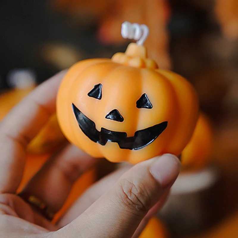 Handcrafted Halloween Ghost Scented Candle Single Wick Jar Design Cute Styling Atmosphere Candlelight Aromatherapy Candle Props H260326