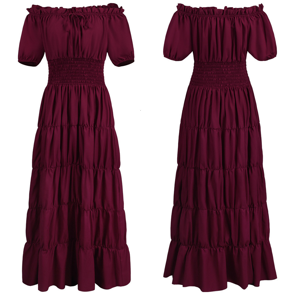 Medieval Renaissance stage coswear Halloween womens dress cosplay role-playing costumes 210609