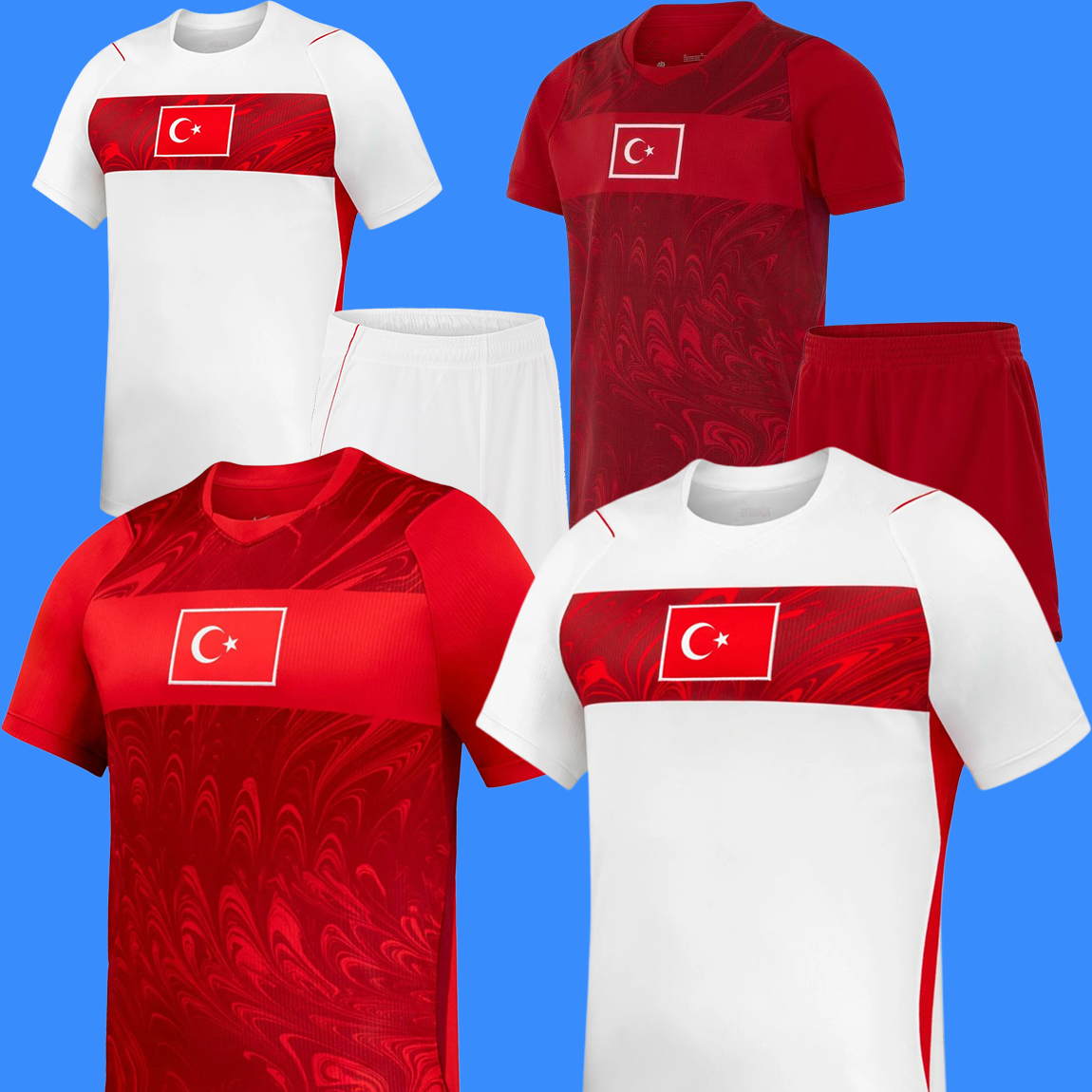Turkey 2026 World Cup Home Away Kits ARDA GULER Soccer Jerseys YILDIZ CALHANOGLU CENK TOSUN KADIOGLU AKTURKOGLU BARIS ORKUN KOKCU Football shirt
