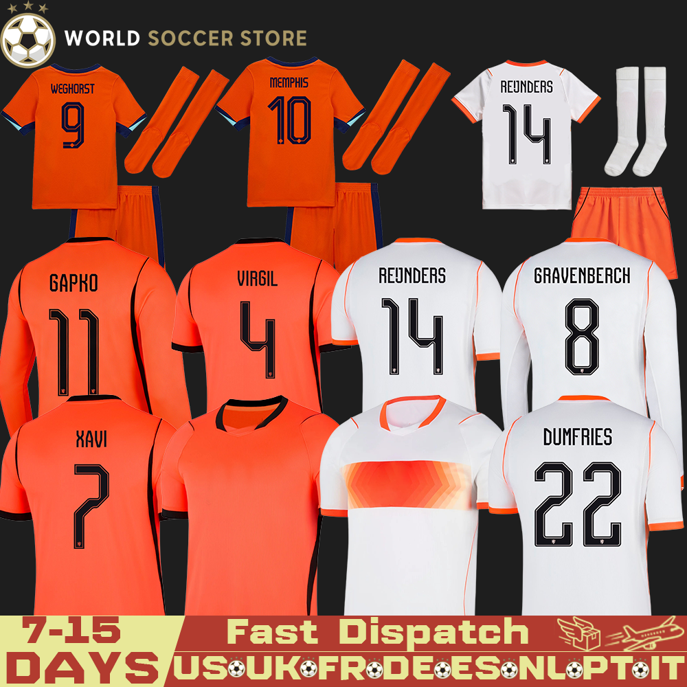 Netherlands Soccer Jersey 2026 World Cup National Football Team Jerseys VAN DIJK GEERTRUIDA DUMFRIES DE LIGT DEPAY 3XL 4XL Retro 2004 2010 2025 Home Away Player POLO 1