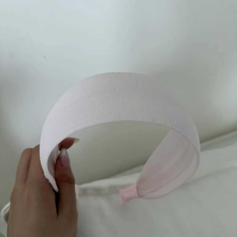 Korean color headband women high cranial top fabric hair accessory daily wear face washing pressure hairpin headgear D260326