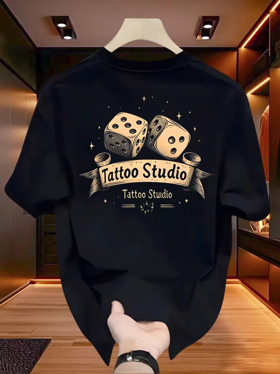 2026 Summer New Arrivals Men's Casual T-Shirts | 100% Cotton Stylish Oversized Hong Kong Streetwear Edgy Mature Street Style Tops