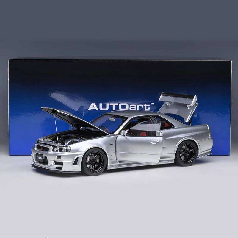 AUTOart 1:18 for Nissan R34 NISMO GT-R Z-TUNE Car static display birthday gift Sports car model 26W0326