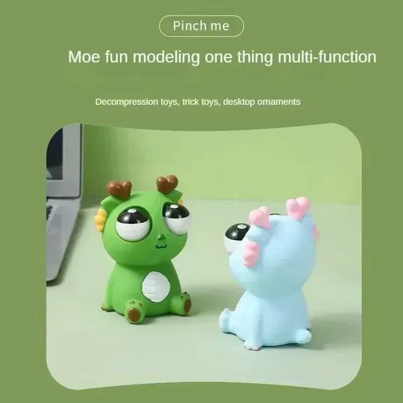 Pop Eye Dragon Pinch Joy Decompression Toy The Year of The Loong Squeeze Eye Staring Little Dragon Figure To Vent Pop Eye Dragon H260326