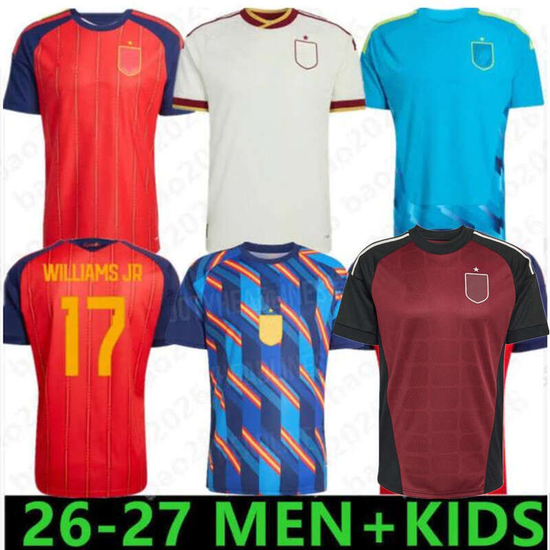 2026 Soccer Jerseys PEDRI LAMINE YAMAL MERINO RODRIGO SERGIO M.ASENSIO FERRAN Men Kids HERMOSO REDONDO CALDENTEY 26 27 SpainS Football Shirt PINO