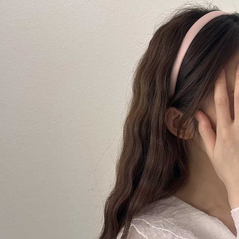 2pc 15cm Wide Retro Premium Satin Solid Hairbands Headbands for Women Girl Vintage for Party Gift Korean Hair Bands Accessories D260326