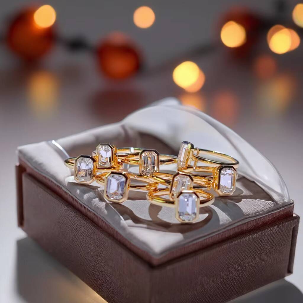 Professional Jewelry Factory Custom 1CT 2CT 5CT Lab Grown Diamond Ring 14K 18K Gold Engagement Wedding Party Gift IGI Certified