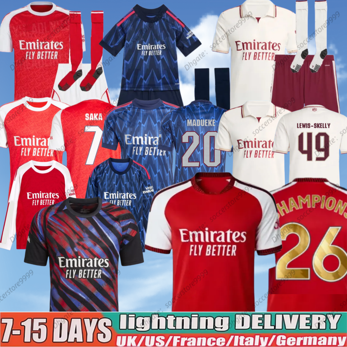 26 27 Arsenaljersey Soccer Jerseys 2026 2027 Arsenally Men kids Players Fans Football Jersey Shirts kit SAKA GYOKERES EZE ODEGAARD RICE MADUEKE MARTINELLI Arsen