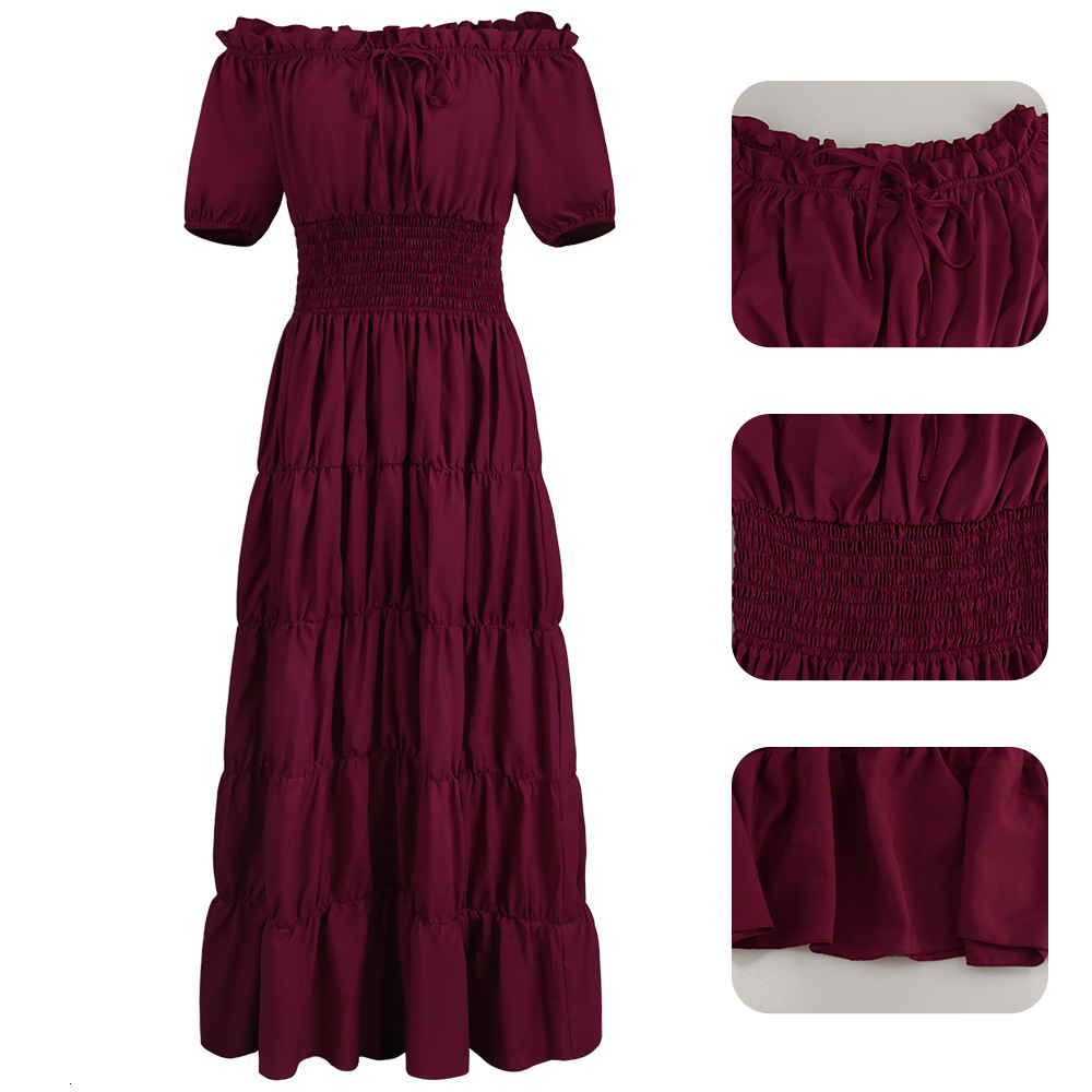 Medieval Renaissance stage coswear Halloween womens dress cosplay role-playing costumes 210609