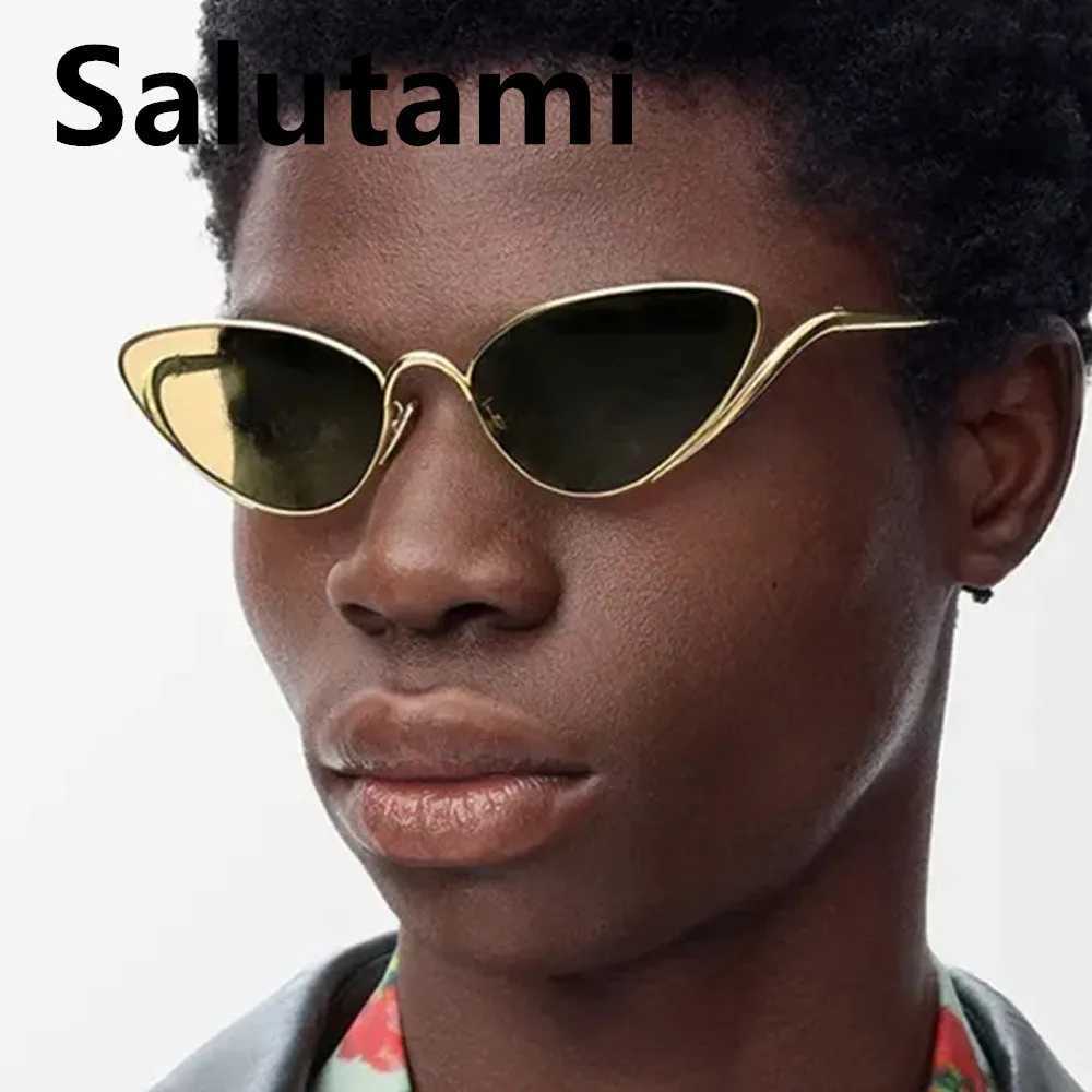 small triangle cat eye Y2K sunglasses for women vintage alloy gradient sexy outdoor sun glasses ladies new fashion driving shade D260326