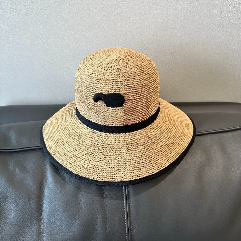 Hats Designers Women Spring Hat Designers Woven Grass Wide Brim Fisherman Chapeau Breathable Sunscreen Large Beach Vacation Summer