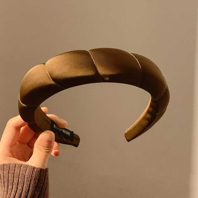 Autumn Maillard Brown Cloud Headband Womens High Skull Top All-Match Face Wash Mask Hairpin Hair Hoop Hair AccessoriesHeaddress D260326