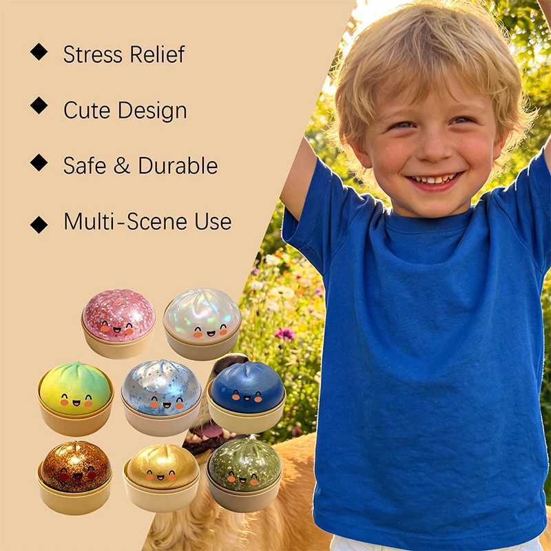 Restic Dumpling Squeeze Stress Reliever Soft Non-Sticky Fidget Put Alternative Fun Desk Decompression Gadget Z260326