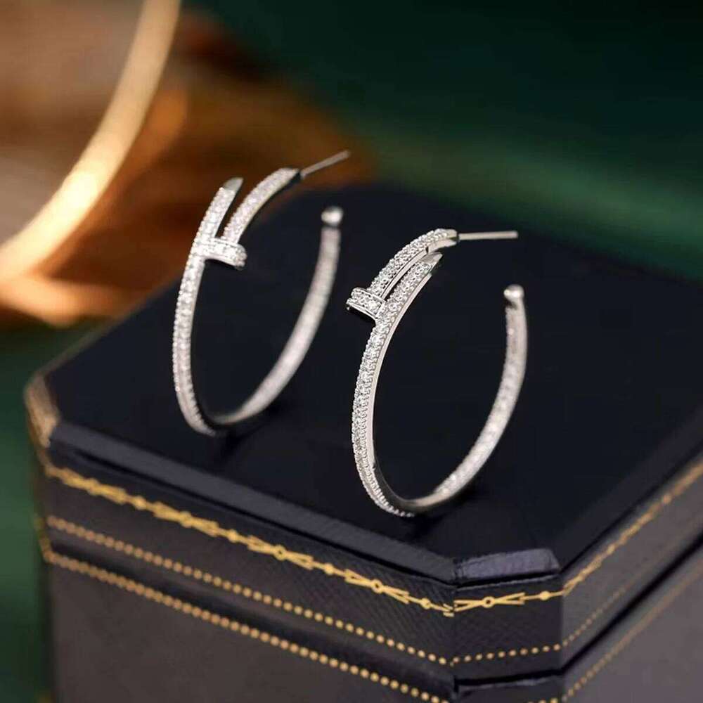 Jewelry Earrings Studs Round Luxury Letter Party High-end Designer Earring Elegant Accessories Everyday Wear Valentines Designer Day Birthday Gift For - view 7