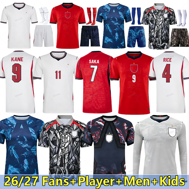 england world cup 2026 Soccer Jersey Men Kids KANE BELLINGHAM MAINOO BOWEN RICE FODEN GORDON TONEY PALMER PICKFORD Football Shirt Soccer Uniforms WOMEN 2025 2026 27