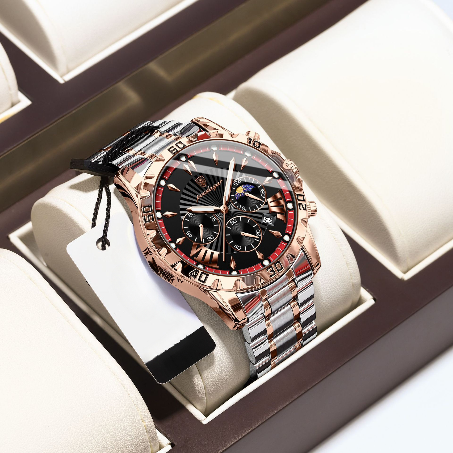 Luxurious New Model Of Swiss Brand Men's Wristwatch Multi-functional Luminous Quartz Watch Designer Business Wristwatch Outdoor Sports Watch