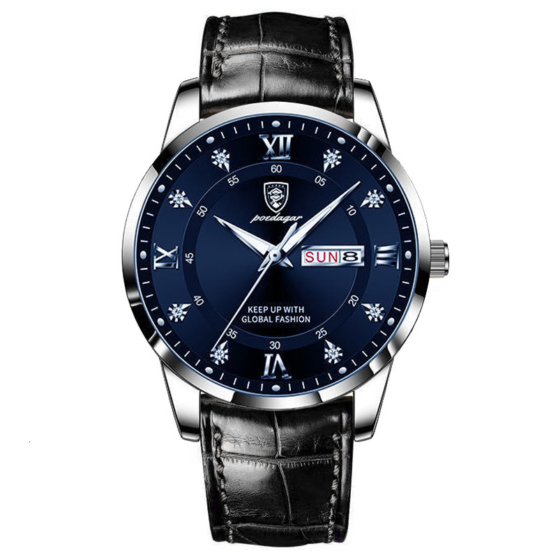 New Waterproof And Luminous Double-calendar Men's Wristwatch - Ultra-thin Quartz Wristwatch - Designer Watch - Luxurious And Fashionable Business