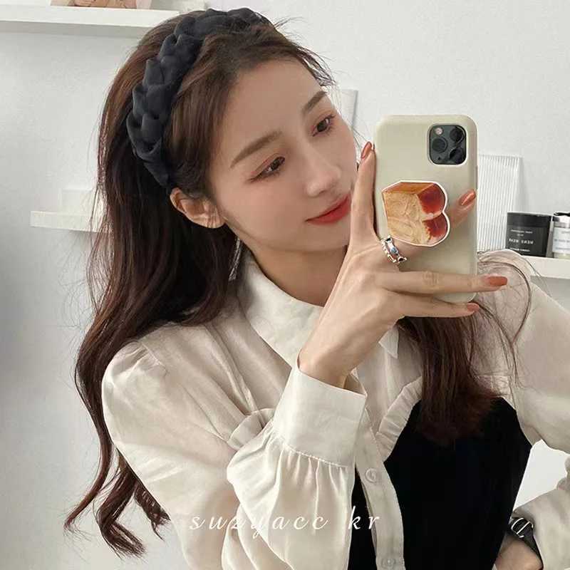Fashion Summer Mesh Hair Bands for Women Girls Korean Designer Satin Ruched Headbands Women Headwear Gift Hair Accesories D260326