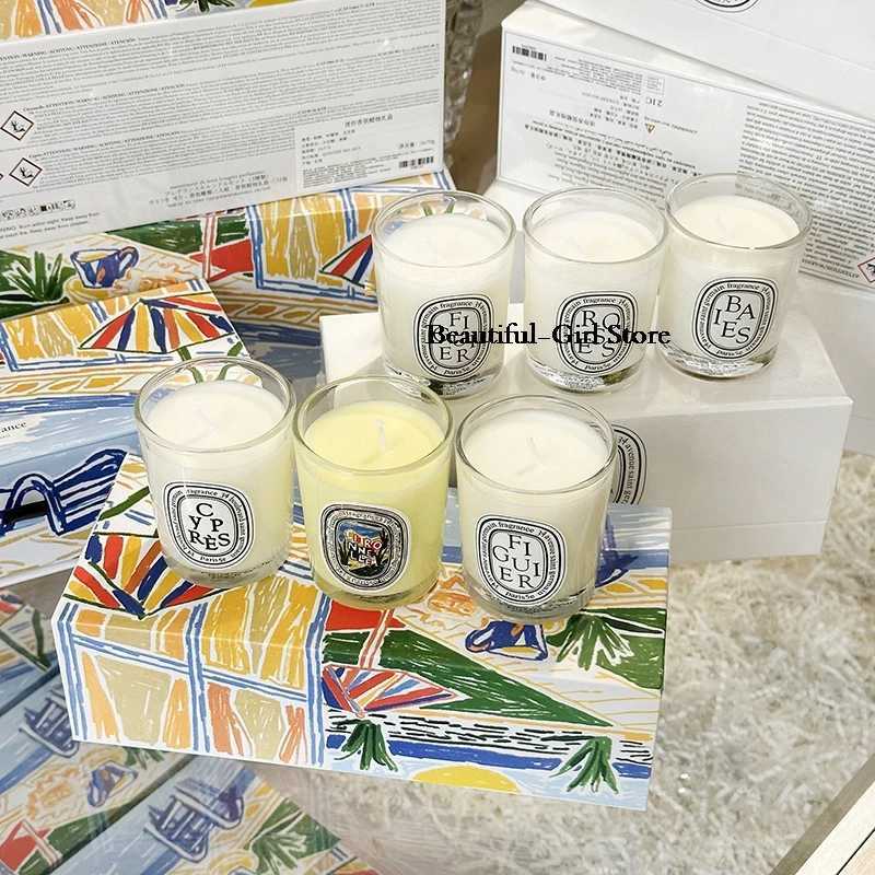 70g3/set Mini Scented Aromatherapy Candle Gift Box Berries Roses figs Fragrance Air Diffuser Home Decoration H260326