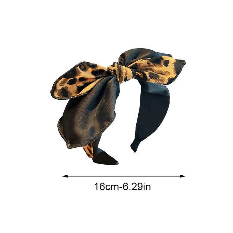 1PC Womens Fashionable Elegant Leopard Print Bow Hairpin Japanese Korean Style 2025 New Headband for Stylish Hair Accessory D260326