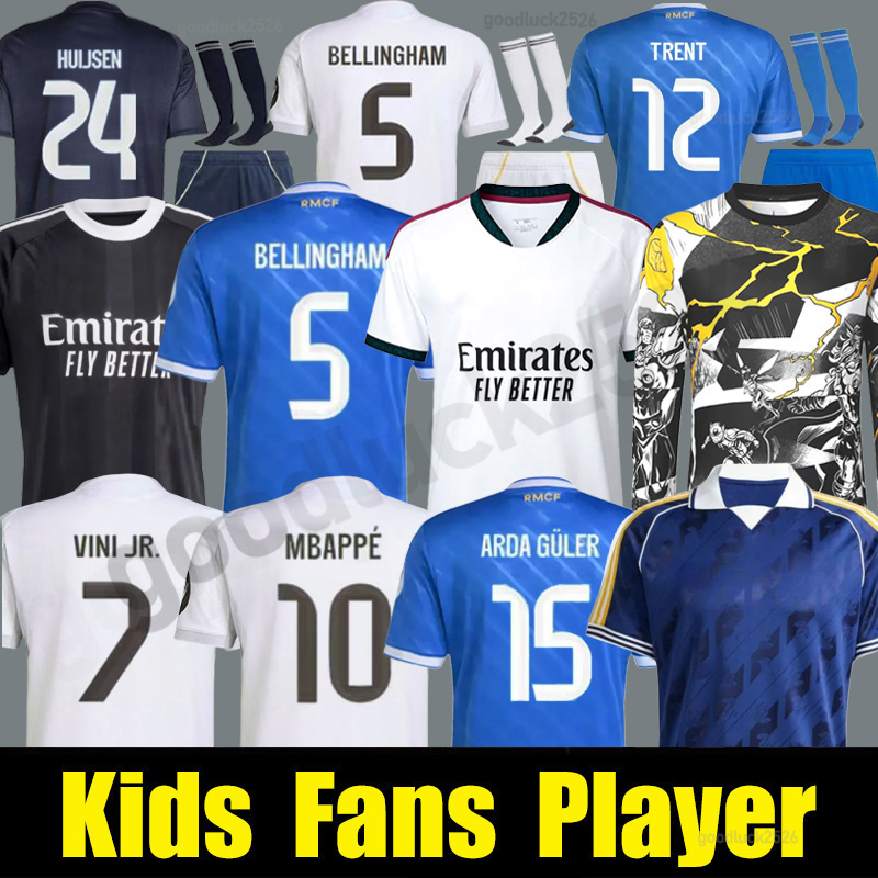 25 26 MBAPPE BELLINGHAM Rea and MadridS Soccer Jerseys 2026 2027 VINI JR RODRGO HUIJSEN VALVERDE GONZALO Football Shirt men kids kit camisetas CAMAVINGA ARDA GULER