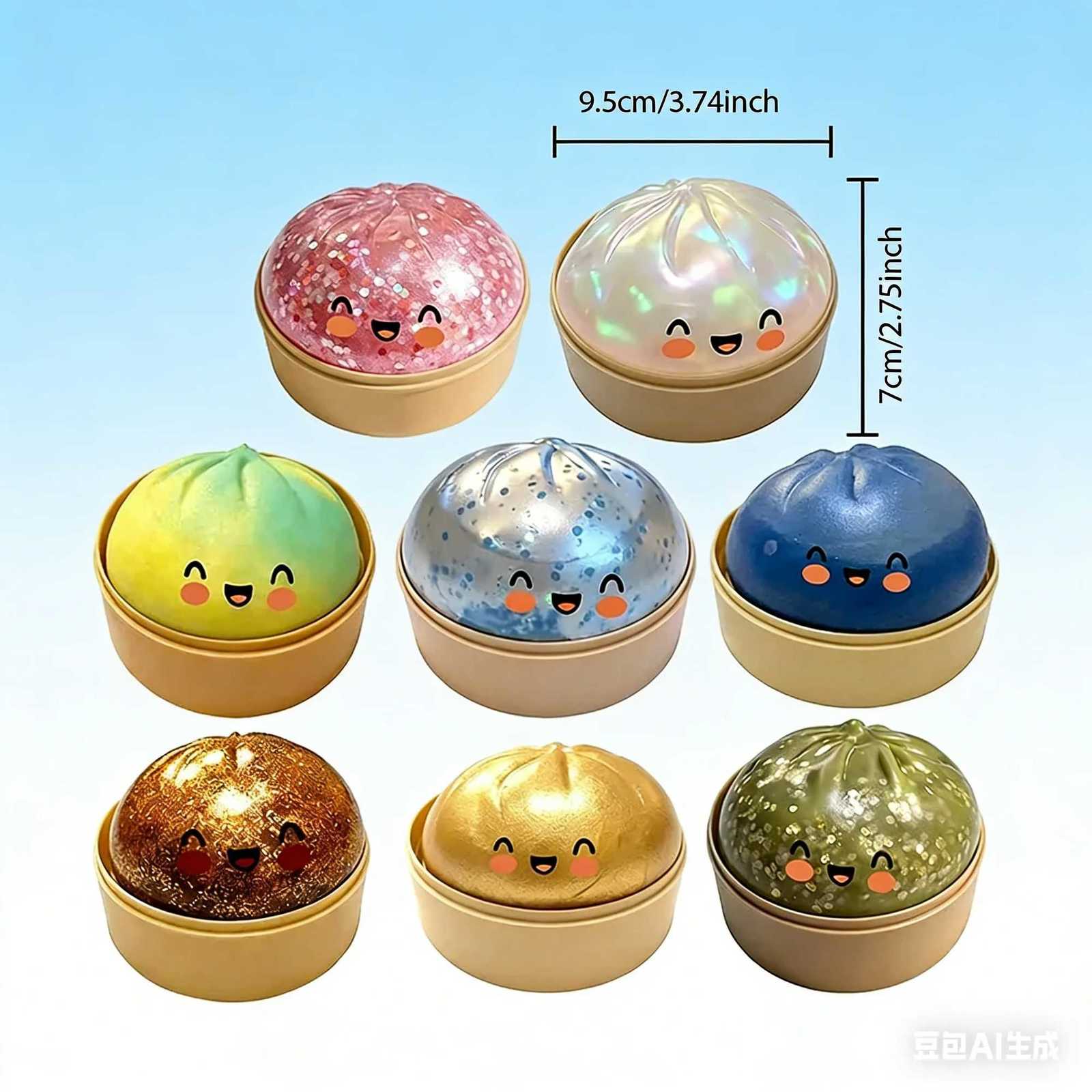 Simulation Flash Dumpling Pressure Ball Slow Rebound Soft Pinch Decompression Baozi modeling stress relief toy birthday Gifts Z260326