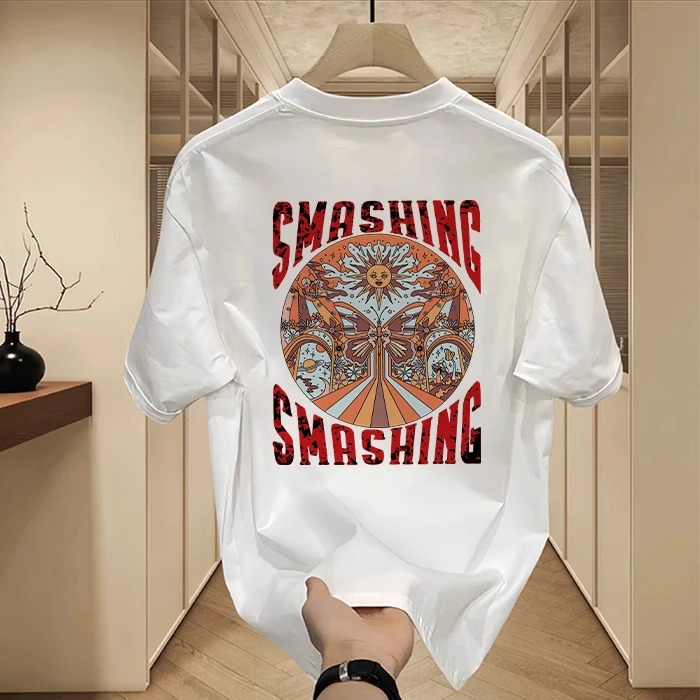 2026 Summer New Arrivals Men's Premium Heavyweight Cotton T-Shirts | Niche Graphic Design Streetwear Tops