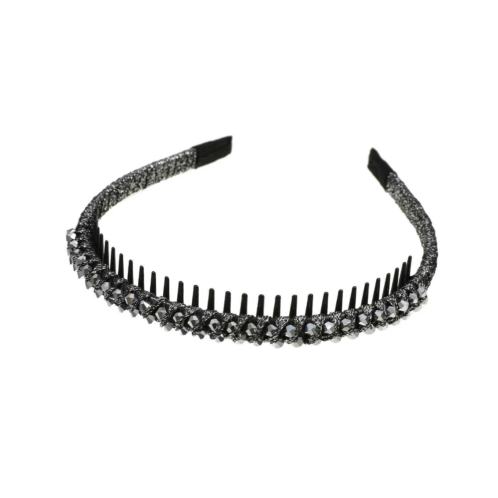 AWAYTR Simple Plastic Beads Headband Cute with Toothed Face Wash Hair Hoop Korean Make Up Hairband Non-slip Girl Hair Accessorie D260326