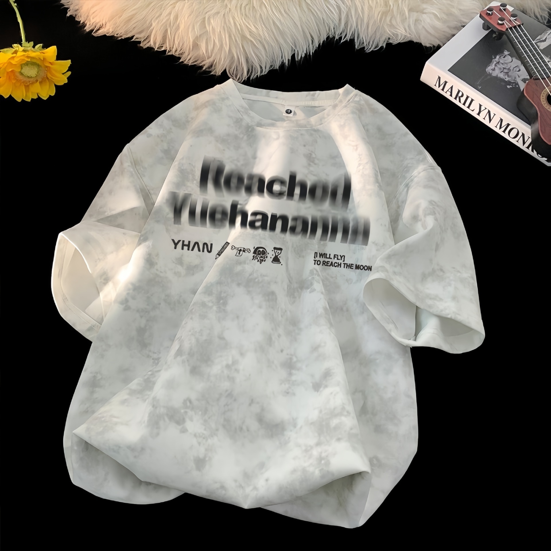 Mens Designer T Shirt Classic Print American Style Womens T-Shirt Top Round Neck Brand High Version Best-Selling Popular Fast Delivery Hipster T Shirt