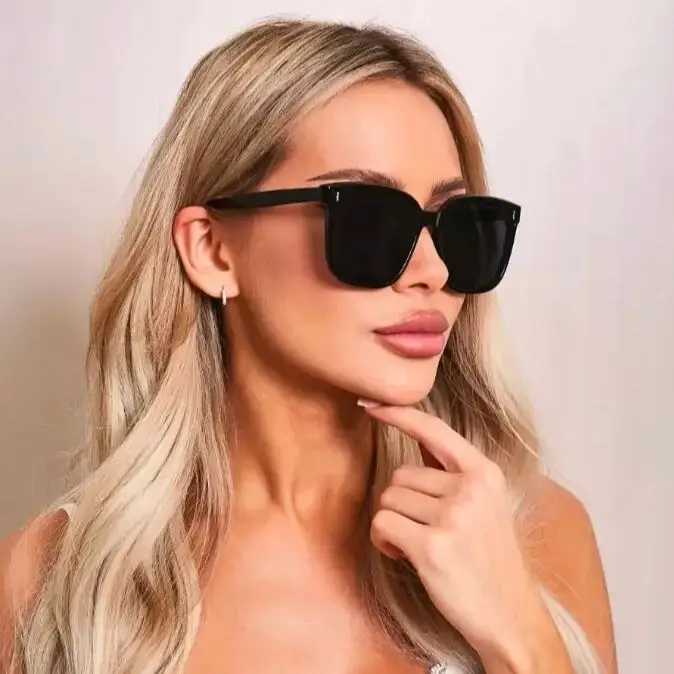 2pcs Polaroized Sunglasses Women Men Trendy Style Polarized Sun Glasses Square Eyeglasses UV400 Protection Streetwear Eyewear D260326