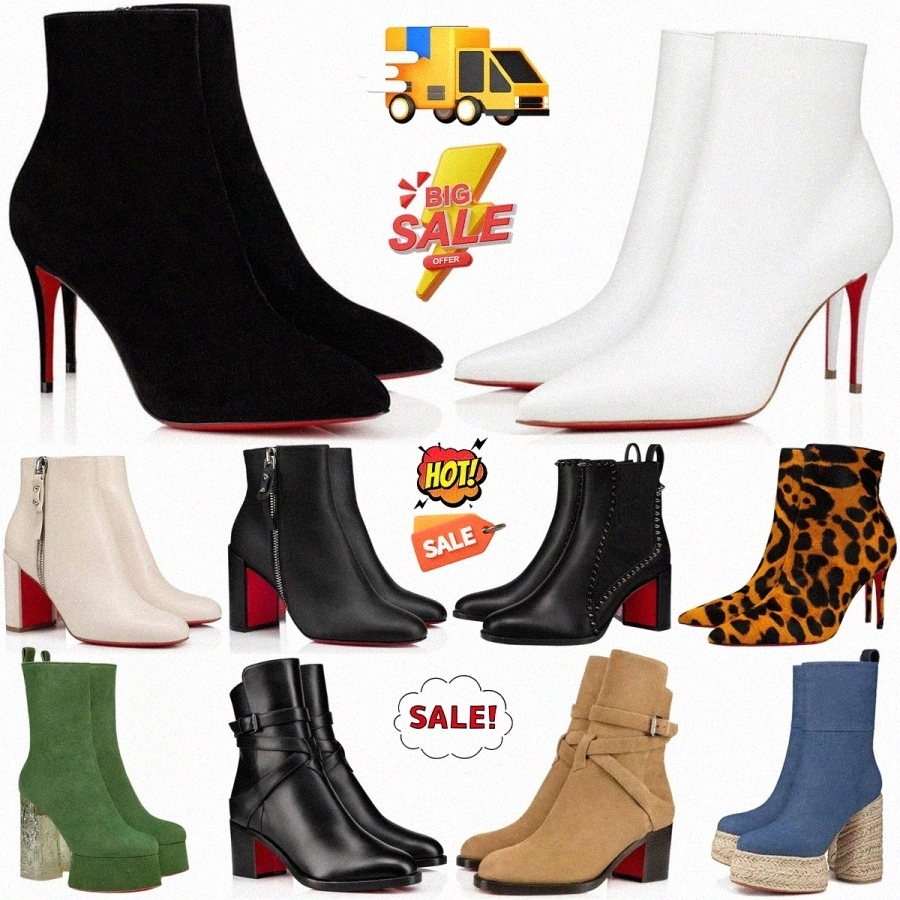 red designer boots Boots Black Botta Suede Knee-High Boots Flat Leather Boot booties Black Stud Black Silver womens boots high heels7N51#