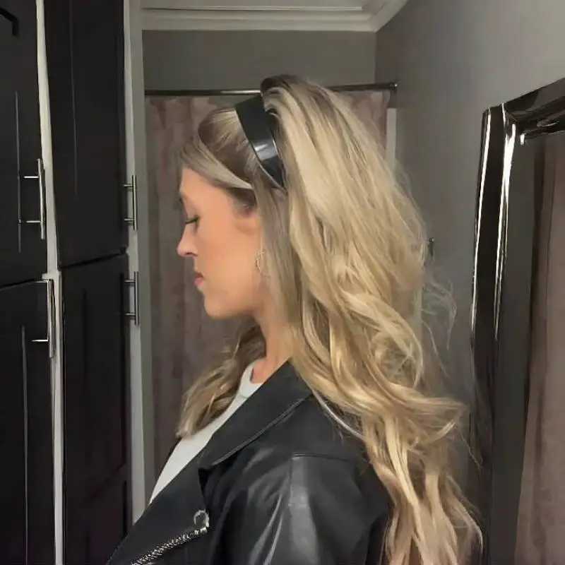 Black Hair Band High Skull Top Headband Hair Accessories Women Decorative Hair Hoop D260326