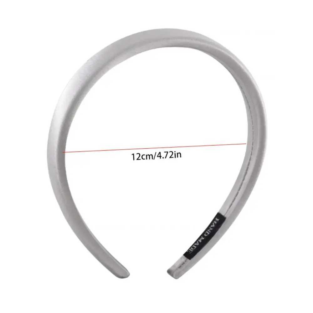 Temperament Thin Silk Satin Headband Cloth Hairband Sponge Hair Band Hair Clip Korean Style Headwear Girl/Women D260326