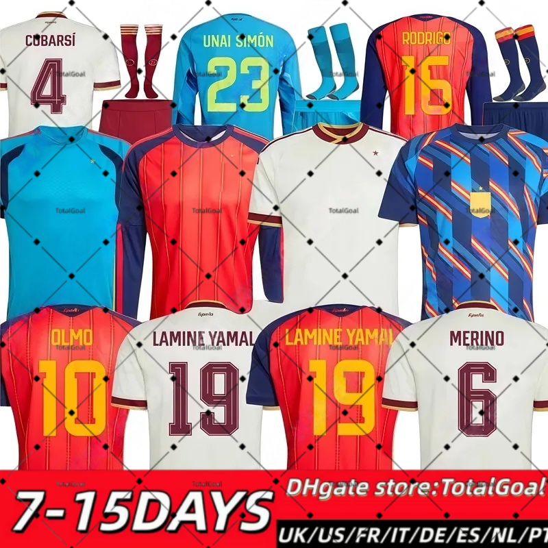 2026 Camiseta Espana LAMINE YAMAL soccer jerseys 2026 2027 Home Away Espagne Player Fans Football Shirt Men kids kit SpAiNs Hommes RODRIGO WILLIAMS JR PEDRI
