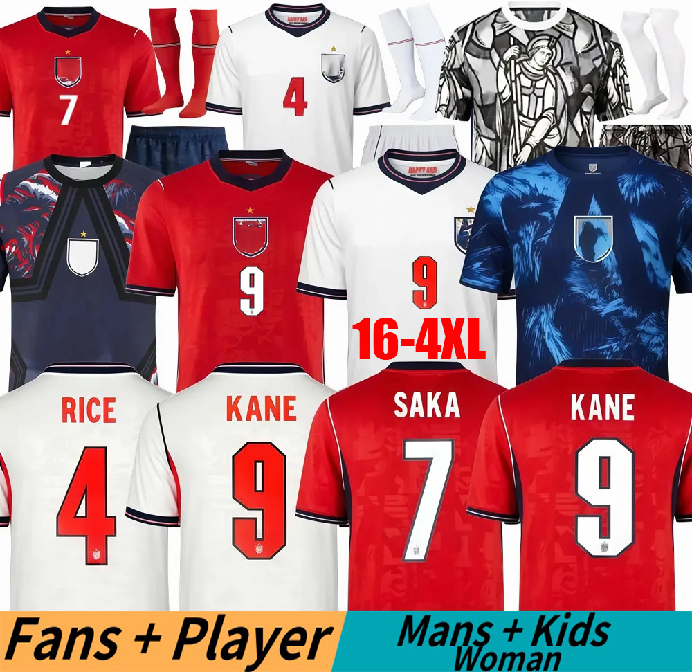 2026 ENGLAND Soccer Jerseys BELLINGHAM KANE SAKA PALMER FODEN RASHFORD RICE BOWEN EZE KONSA MADUEKE ANDERSON Player Version WOMEN Football Shirts uniform Kids Kit