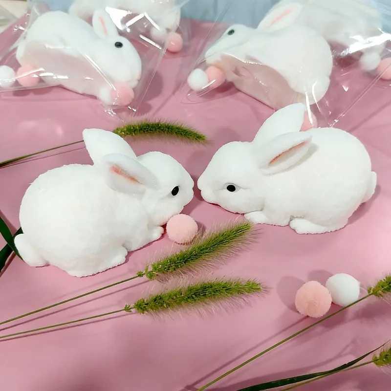 Squishy Cute Bunny Squeeze Toy Soft Kawaii Little White Rabbit Fidget Toy Anti Stress Release Hand Relax Gift Toy H260326