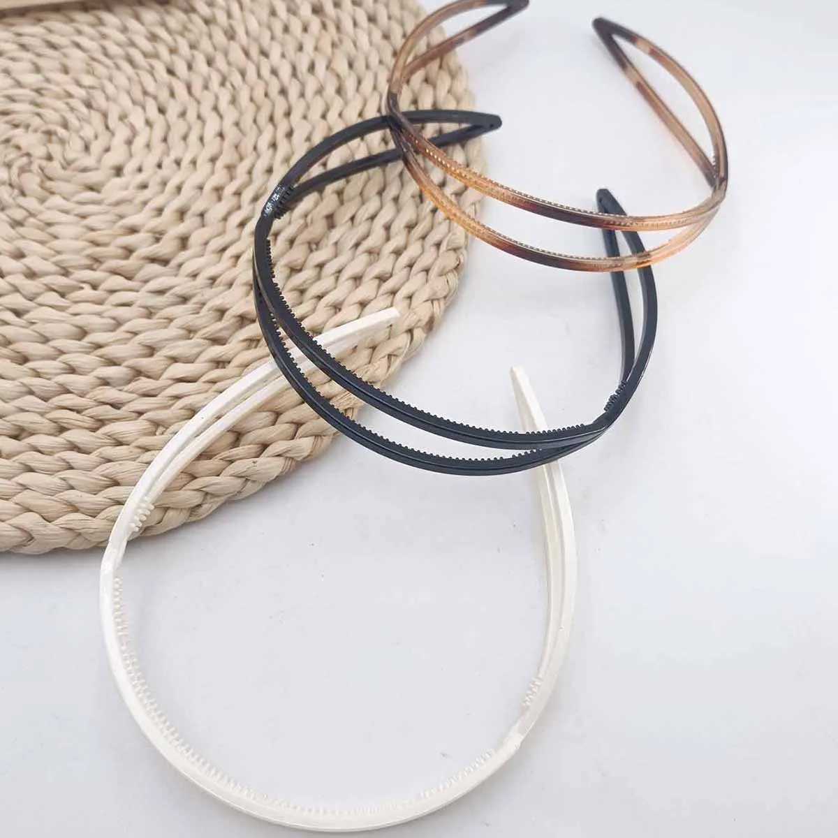 1/3 PCS Oval Headband Elastic Hair Hoops Women Headbands Hair Band Girls Fashion Korean Headwear Coffee Accessories D260326