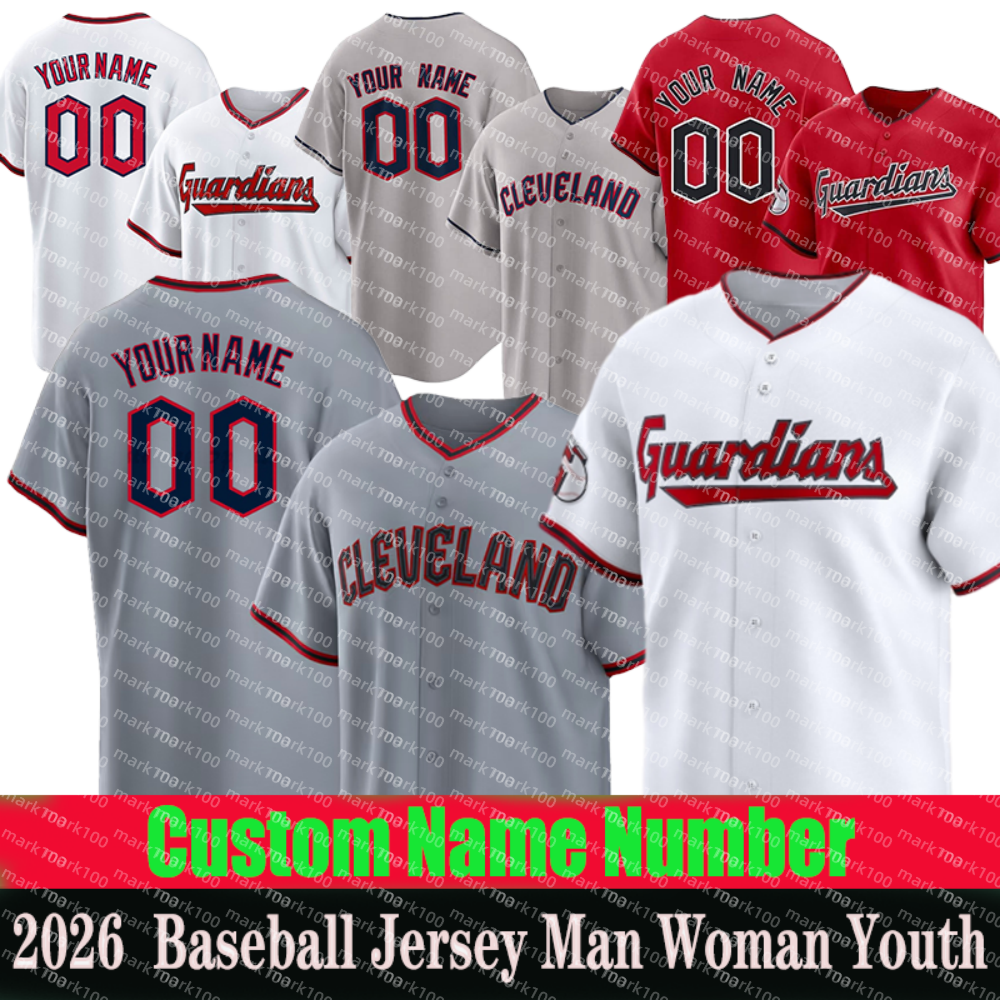 #11 Jose Ramirez Jersey #57 Shane Bieber Jersey Josh Naylor Guardianss Jerseys Andres Gimenez Tanner Bo Naylor Kyle Manzardo Brayan Rocchio Custom Baseball Jerseys