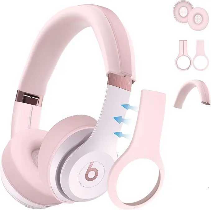 3 in 1 Solo 3/4 Silicone Case Cover SetAnti-Scratch Ear Pad Cover/Shell Cover/Headband Cover for Beats Solo 3/4 HeadphoneT260306