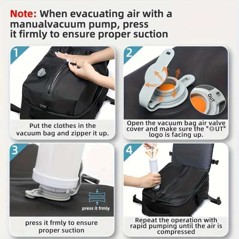 Vacuum Compression Large Capacity Backpack Mountaineering Bag Business Boarding Bag Lightweight Multi Functional Hiking Bba Z260326