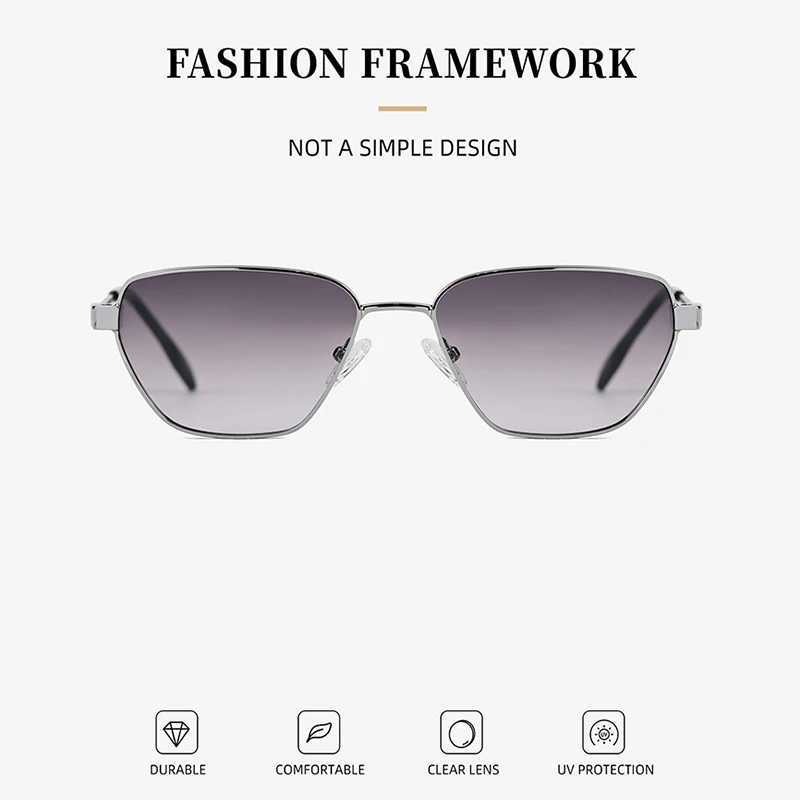 New Fashion Metal Polarized Glasses Retro Conical Driving Travel Optical Prescription Sun Protection Sunglasses Women PS33206 D260326